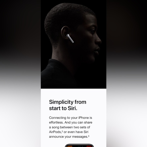 Apple AirPods (2nd Generation) Wireless Ear Buds with Rubber Case - Picture 8 of 16